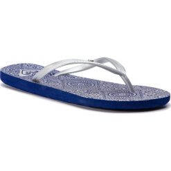 Japonki ROXY - ARJL100664 Bla. Szare klapki damskie Roxy, bez wzorów, z tworzywa sztucznego, bez obcasa. W wyprzedaży za 79,00 zł.