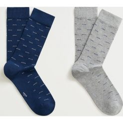 Mango Man - Skarpety POINTRI (2-pack). Szare skarpetki męskie Mango Man, bez wzorów, z elastanu. Za 49,90 zł.
