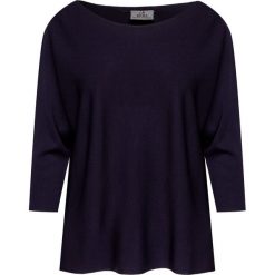 Sweter DEHA EXPRESSION. Niebieskie swetry damskie Deha, bez wzorów, z dzianiny, bez rękawów, bez kaptura. Za 630,00 zł.