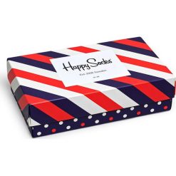 Happy Socks - Skarpetki (3-pak). Niebieskie skarpetki damskie z elastanu. W wyprzedaży za 69,90 zł.