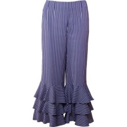 Club Monaco ARYAH PANT Spodnie materiałowe navy. Niebieskie spodnie damskie marki Club Monaco, bez wzorów, z wiskozy. W wyprzedaży za 359,60 zł.