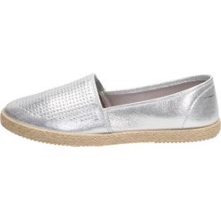 Srebrne espadryle damskie SABATINA ZH19-6. Szare baleriny damskie Sabatina, bez wzorów, na wysokim obcasie, na obcasie. W wyprzedaży za 59,00 zł.