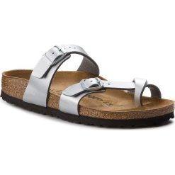 Japonki BIRKENSTOCK - Mayari 0071083 Silver. Szare klapki damskie Birkenstock, bez wzorów, ze skóry ekologicznej, bez obcasa. W wyprzedaży za 189,00 zł.