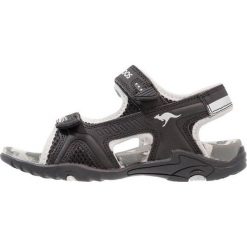 KangaROOS SINCLAIR II Sandały trekkingowe jet black/vapor grey. Czarne sandały chłopięce KangaROOS, z materiału. Za 149,00 zł.