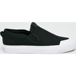 Adidas Originals - Tenisówki Nizza Slipon W. Czarne tenisówki damskie marki adidas Originals, z materiału. W wyprzedaży za 239,90 zł.