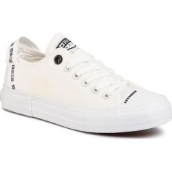 Trampki BIG STAR - FF274206 White. Białe półbuty damskie BIG STAR, bez wzorów, z gumy, bez zapięcia. Za 119,00 zł.