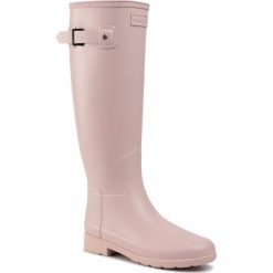 Kalosze HUNTER - Original Refined WFT1071RMA Echo. Różowe kalosze damskie Hunter, na imprezę, z tworzywa sztucznego, bez obcasa, bez zapięcia. W wyprzedaży za 399,00 zł.