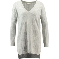 Swetry klasyczne damskie: Stefanel Sweter grey melange