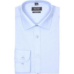 Koszula bexley 2364 długi rękaw slim fit niebieski. Niebieskie koszule męskie Recman, m, bez wzorów, z bawełny, eleganckie, z klasycznym kołnierzykiem, z długim rękawem. Za 89,99 zł.
