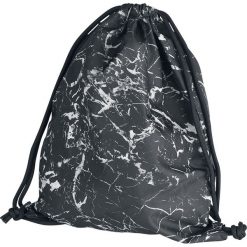 Plecaki męskie: BagBase Graphic Drawstring Backpack Plecak czarny/biały