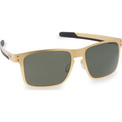 Okulary przeciwsłoneczne OAKLEY - Holbrook Metal OO4123-0855 Stn Gold/Dk Grey. Żółte okulary przeciwsłoneczne męskie wayfarery Oakley, z tworzywa sztucznego. W wyprzedaży za 549,00 zł.