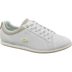 Lacoste Rey Lace 119 737CFA003706B 39,5 Białe. Białe buty sportowe damskie Lacoste, bez wzorów, ze skóry, sportowe. W wyprzedaży za 399,99 zł.