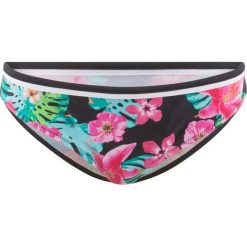 Stroje kąpielowe damskie: Figi bikini bonprix czarny z nadrukiem