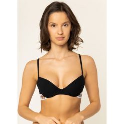 Biustonosz push-up Moschino Underwear & Swim A4615 9003. Czarne biustonosze Moschino Underwear & Swim, bez wzorów. W wyprzedaży za 219,00 zł.