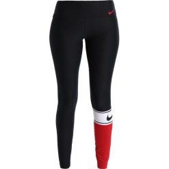 Legginsy sportowe damskie: Nike Performance Legginsy black/white/black/gym red