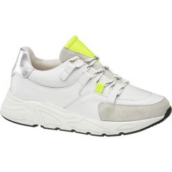 Sneakersy damskie 5th Avenue białe. Białe sneakersy damskie 5th Avenue, ze skóry. Za 191,00 zł.
