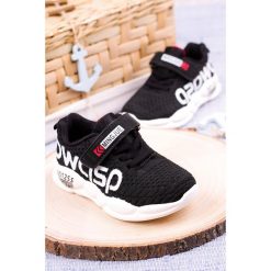 Czarne buty sportowe na rzep casu 20p16/m. Czarne buty dziewczęce sportowe Casu, bez wzorów, bez zapięcia. Za 39,99 zł.