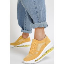 Żółte Sneakersy Egretta. Żółte koturny damskie Renee. Za 139,99 zł.