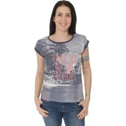 Bluzki asymetryczne: 4f Koszulka damska H4L17-TSD014NAVY granatowa r. XS