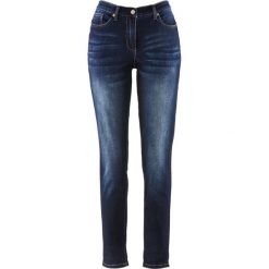 Boyfriendy damskie: Dżinsy ze stretchem Boyfriend bonprix ciemny denim