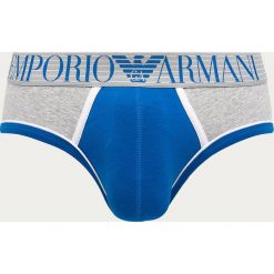 Emporio Armani - Slipy. Szare bokserki męskie Emporio Armani, bez wzorów, z elastanu. Za 159,90 zł.