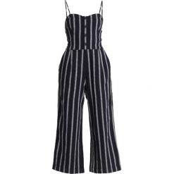 Kombinezony damskie: Abercrombie & Fitch BUTTON THROUGH Kombinezon navy/white