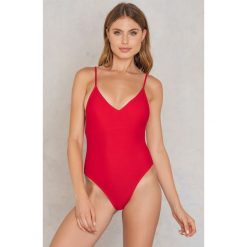 Stroje jednoczęściowe: Hot Anatomy Jednoczęściowy kostium kąpielowy Cross Back – Red