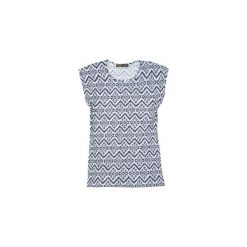 Bluzka klasyczna we wzory. Szare bralety TXM, klasyczne, z klasycznym kołnierzykiem. Za 15,99 zł.