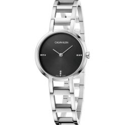 Calvin Klein Cheers Zegarek Srebrny. Szare zegarki damskie Calvin Klein, srebrne. Za 2063,95 zł.