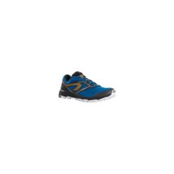 Buty męskie do biegania EVADICT TRAIL XT7 niebiesko-brązowe. Niebieskie buty sportowe męskie EVADICT, z poliesteru, bez zapięcia, do biegania. Za 249,99 zł.