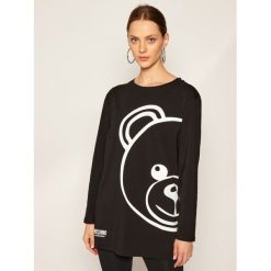 Sukienka codzienna Moschino Underwear & Swim 1809 9012. Czarne sukienki damskie Moschino Underwear & Swim, na co dzień, s, bez wzorów, bez kołnierzyka, bez rękawów, proste. Za 619,00 zł.