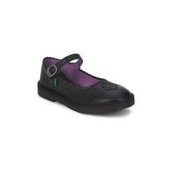 Baleriny Dziecko Kickers ADLAR BAR INFANT. Czarne buciki niemowlęce marki Kickers, bez zapięcia. Za 159,20 zł.