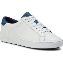 Sneakersy MICHAEL MICHAEL KORS - Irving Lace Up 43S9IRFS2L Optic White. Białe półbuty damskie marki MICHAEL Michael Kors, bez wzorów, ze skóry ekologicznej, bez obcasa, na płaskiej podeszwie, bez zapięcia. Za 629,00 zł.