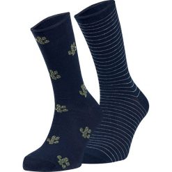Dwupak skarpet Mercia. Niebieskie skarpetki damskie Ysabel Mora, w paski. Za 24,99 zł.