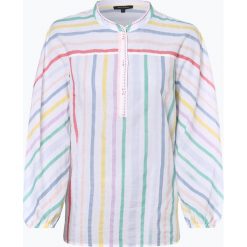 Marc O'Polo - Bluzka damska, biały. Białe bluzki damskie Marc O'Polo, w paski, z bawełny, polo, bez rękawów. Za 349,95 zł.