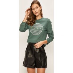 Roxy - Bluza. Zielone bluzy damskie Roxy, s, z nadrukiem, z bawełny, bez rękawów, bez kaptura. W wyprzedaży za 179,90 zł.