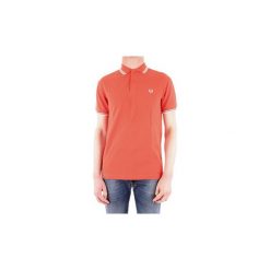 Koszulki polo z krótkim rękawem Fred Perry M3600. Pomarańczowe koszulki męskie Fred Perry, s, bez wzorów, polo, z krótkim rękawem, krótkie. Za 399,80 zł.