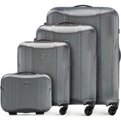 Zestaw walizek 56-3P-91K-00. Szare walizki marki Wittchen, z gumy. Za 870,48 zł.