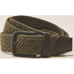 Paski męskie: Pleciony pasek – Khaki