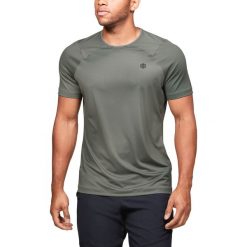 Under Armour RUSH™ HeatGear® Koszulka Zielony. Zielone podkoszulki męskie Under Armour, s, z nadrukiem, z elastanu, z krótkim rękawem. Za 257,95 zł.