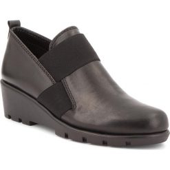 Półbuty THE FLEXX - Fall A Slip B413/23 Black. Czarne półbuty damskie na koturnie marki The Flexx, z materiału. W wyprzedaży za 239,00 zł.