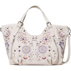 Desigual Apolo Rotterdam Torebka Biały. Białe torebki klasyczne damskie Desigual, w paski, z materiału, bez dodatków. Za 464,95 zł.