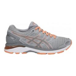 Buty Asics GT-3000 5 W Koralowo-Szare. Szare buty sportowe damskie Asics, bez wzorów, do biegania. Za 369,99 zł.
