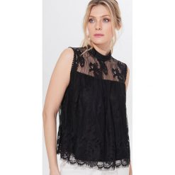 Koronkowy top - Czarny. Czarne topy damskie Mohito, s, z koronki. Za 69,99 zł.