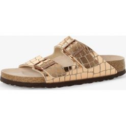 Birkenstock - Sandały damskie z dodatkiem skóry – Arizona BS, pomarańczowy. Pomarańczowe sandały damskie Birkenstock, ze skóry, eleganckie. Za 299,95 zł.