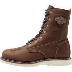 Harley Davidson LOTTMAN Botki kowbojki i motocyklowe brown. Pomarańczowe botki męskie Harley Davidson, na sznurówki. Za 929,00 zł.