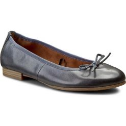 Baleriny TAMARIS - 1-22116-28 Denim 802. Niebieskie baleriny damskie Tamaris, bez wzorów, ze skóry, bez obcasa, na obcasie. W wyprzedaży za 179,00 zł.