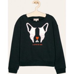 Kids Only - Bluza dziecięca 122-164 cm. Niebieskie bluzy dziewczęce Kids Only, z aplikacjami, z bawełny, bez rękawów, bez kaptura. W wyprzedaży za 79,90 zł.