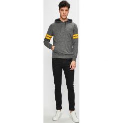 Jack & Jones - Bluza. Niebieskie bluzy męskie Jack & Jones, s, bez wzorów, z bawełny, z kapturem, bez rękawów, z kapturem. W wyprzedaży za 79,90 zł.