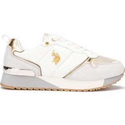 U.S. Polo Assn Tabitha 4 Tenisówki Biały. Białe trampki i tenisówki damskie U.S. Polo Assn., bez wzorów, ze skóry, bez zapięcia. Za 378,95 zł.